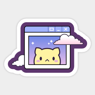 Cloud kitten Sticker